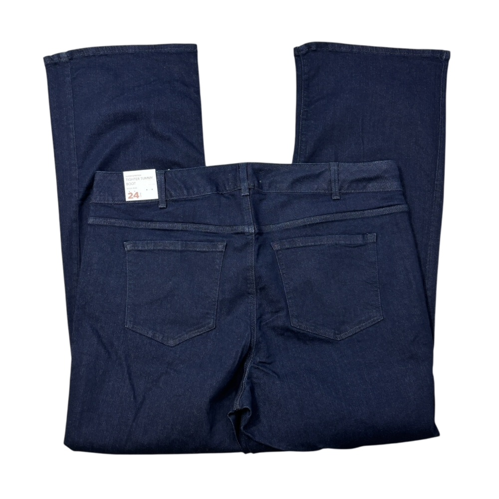 Lane Bryant Tighter Tummy Super Stretch Dark Wash Jeans - 24 LONG NWT - Picture 3 of 9
